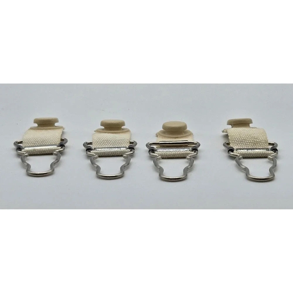 Vintage Garter Hose Supporters Lot 4 Stocking Clips Lingerie‎ Accessories